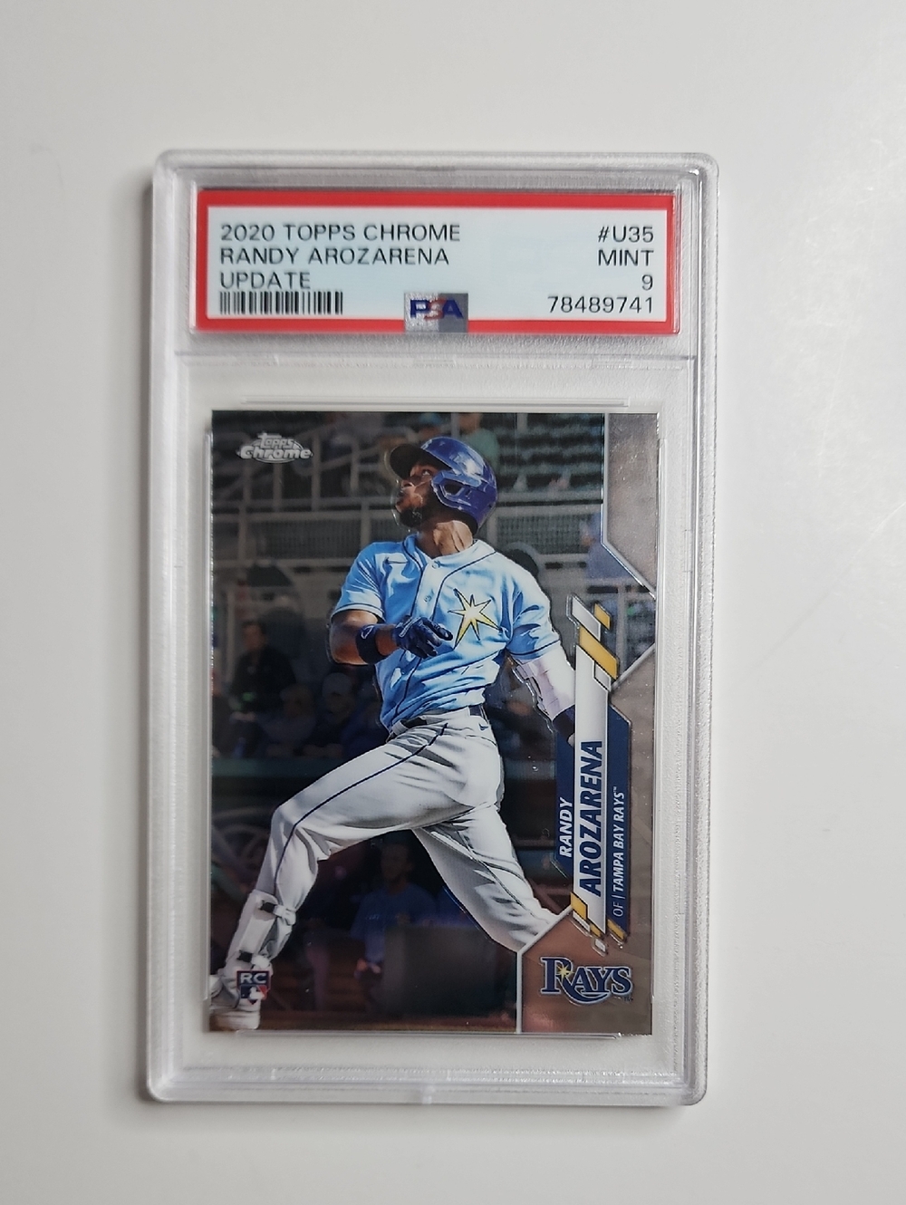 Randy Arozarena ~ 2020 Topps ~ Chrome Update ~ Rookie ~ PSA 9